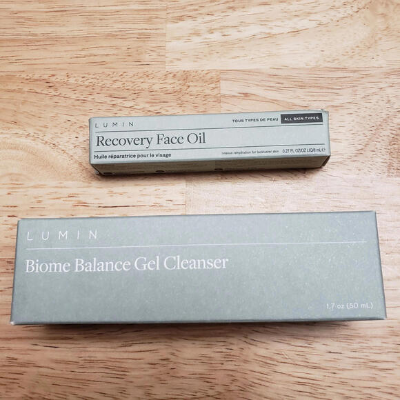 Other - Lumin Mens Biome Gel Cleanser &‎ Recovery Face Oil